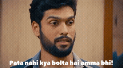 Man With Beard Saying Pata Nahi GIF