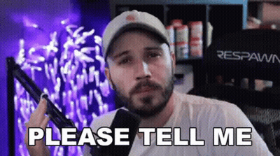 Man With Beard Saying Please Tell Me GIF