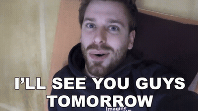 Man With Beard Saying See You Tomorrow GIF