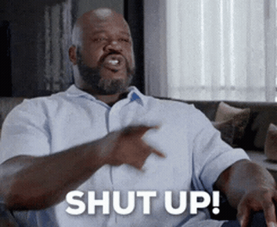 Man With Beard Saying Shut Up GIF