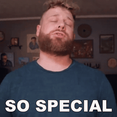Man With Beard Saying So Special GIF