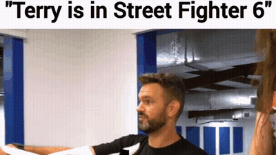 Man With Beard Saying Terry Is In Street Fighter 6 GIF