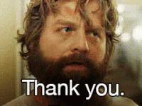 Man With Beard Saying Thank You GIF