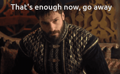 Man With Beard Saying That's Enough Now GIF
