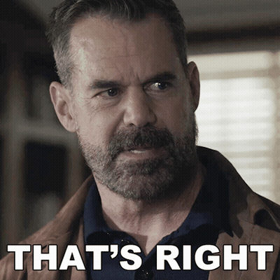 Man With Beard Saying That's Right GIF