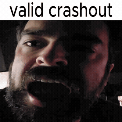 Man With Beard Saying Valid Crashout GIF