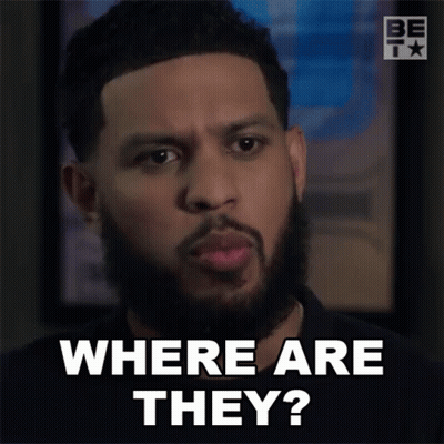 Man With Beard Saying Where Are They GIF