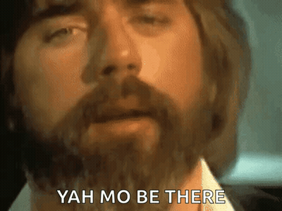 Man With Beard Saying Yah Mo Be There GIF