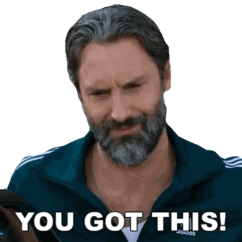 Man With Beard Saying You Got This Sticker