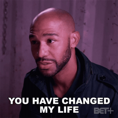 Man With Beard Saying You Have Changed My Life GIF
