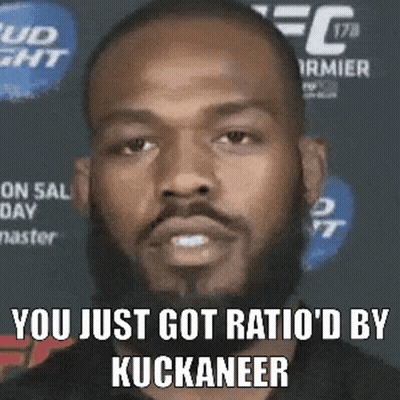 Man With Beard Saying You Just Got Ratio GIF
