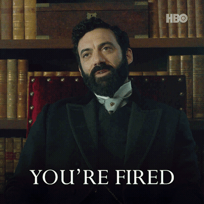 Man With Beard Saying You Re Fired GIF