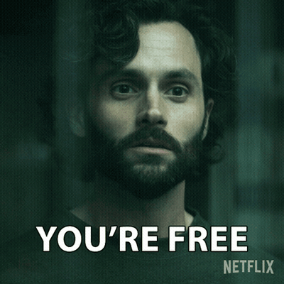 Man With Beard Saying You're Free GIF