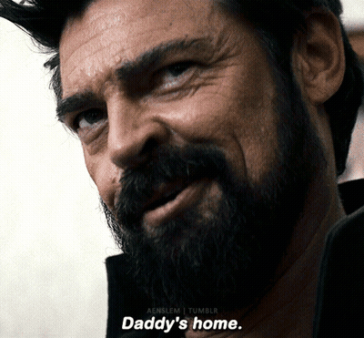 Man With Beard Says Daddy's Home GIF