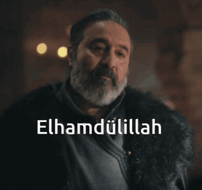 Man With Beard Says Elhamdulilah GIF