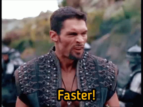 Man With Beard Says Faster