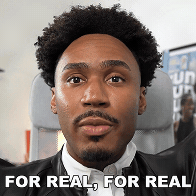 Man With Beard Says For Real GIF