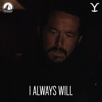 Man With Beard Says I Always Will Paramount Network Ad GIF