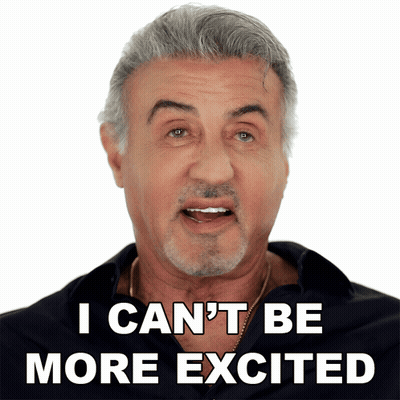 Man With Beard Says I Can't Be More Excited GIF