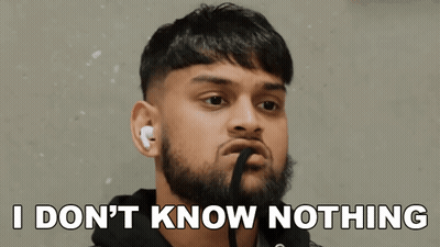 Man With Beard Says I Don't Know Nothing GIF
