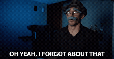 Man With Beard Says I Have No Memory GIF
