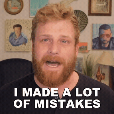 Man With Beard Says I Made A Lot Of Mistakes GIF