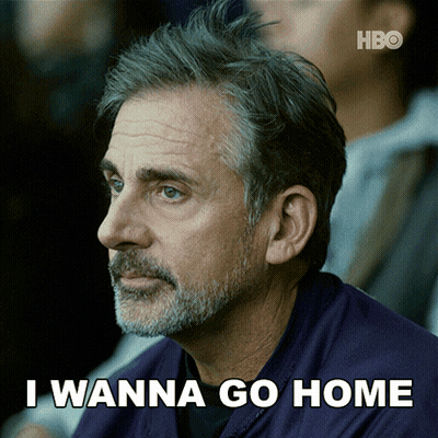 Man With Beard Says I Wanna Go Home Watching Game GIF