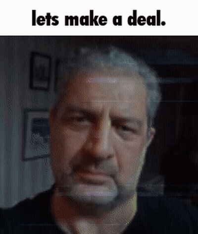 Man With Beard Says Let's Make A Deal GIF