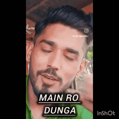 Man With Beard Says Main Ro Dunga GIF