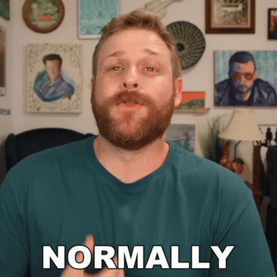 Man With Beard Says Normally GIF