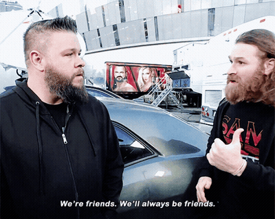 Man With Beard Says We're Friends GIF