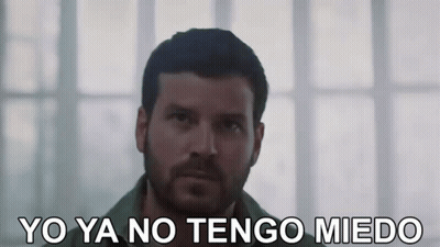Man With Beard Says Yo Ya No Tengo Miedo GIF