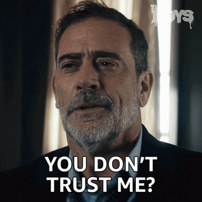 Man With Beard Says You Don't Trust Me GIF