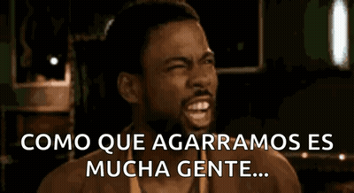 Man With Beard Screaming Como Que Agarramos Es Mucha Gente GIF