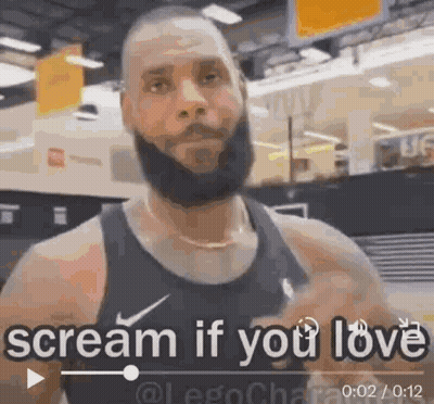 Man With Beard Screaming Love GIF