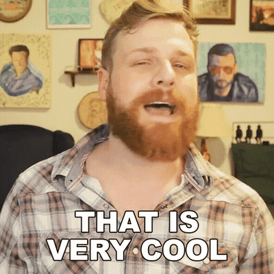 Man With Beard Sings That Is Very Cool GIF