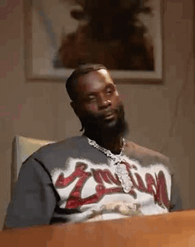 Man With Beard Sitting At Table GIF
