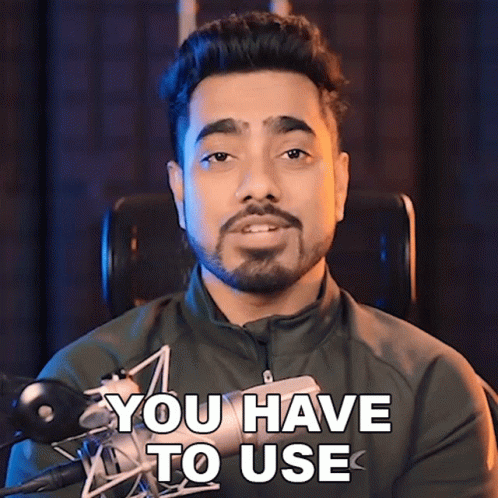 Man With Beard Sitting In Front Of Microphone Saying You Have To Use GIF