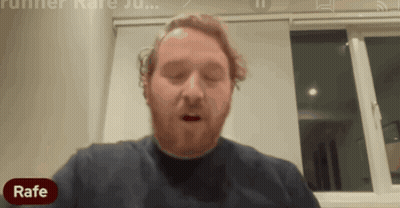 Man With Beard Sitting In Front Of Window Saying Rafe GIF