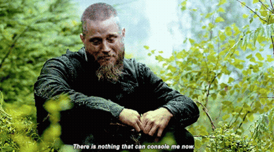 Man With Beard Sitting In Woods Says There Is Nothing That Can Console Me Now GIF
