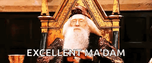 Man With Beard Sitting On Throne Excellent Madam GIF