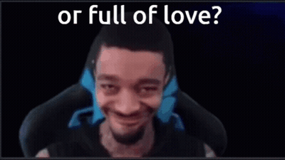 Man With Beard Sitting Saying Or Full Of Love GIF