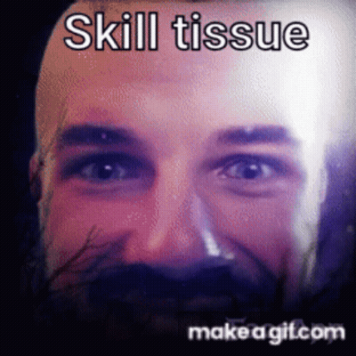 Man With Beard Skill Tissue GIF