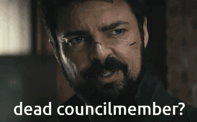 Man With Beard Smiling Dead Councilmember GIF