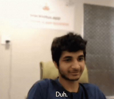 Man With Beard Smiling Duh GIF