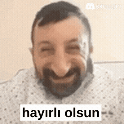 Man With Beard Smiling Hayirli Olsun GIF
