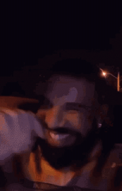 Man With Beard Smiling In Car GIF