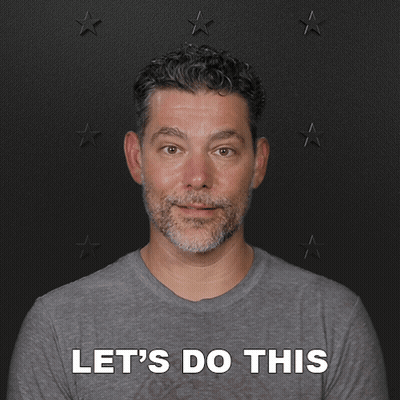 Man With Beard Smiling Lets Do This GIF