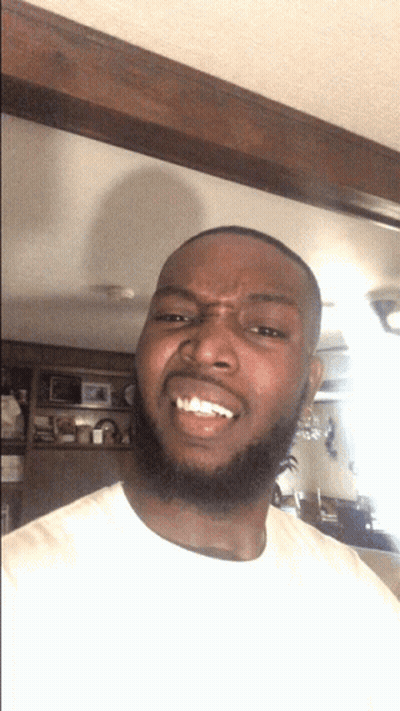 Man With Beard Smiling Making Face GIF
