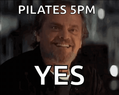 Man With Beard Smiling Pilates 5Pm Yes GIF